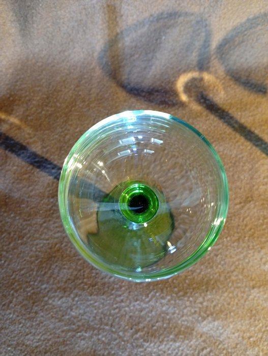 Drinkglas (6) - Uraniumglas - 6 champagneglazen, Antiek en Kunst, Curiosa en Brocante