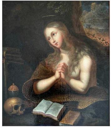 Italiaanse school (XVII) - The penitent Mary Magdalene beschikbaar voor biedingen