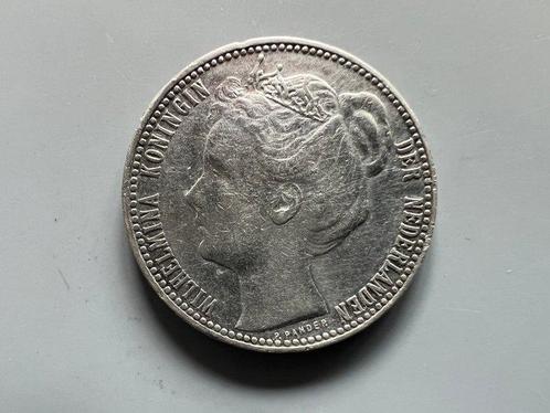 Nederland. Wilhelmina. 1 Gulden 1901 (Zonder Minimumprijs), Postzegels en Munten, Munten | Nederland
