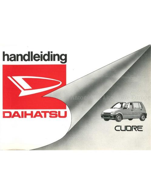 1990 DAIHATSU CUORE INSTRUCTIEBOEKJE NEDERLANDS, Auto diversen, Handleidingen en Instructieboekjes
