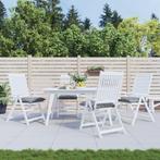 vidaXL Stoelkussens 4 st 50x50x7 cm oxford stof grijs, Huis en Inrichting, Woonaccessoires | Kussens, Verzenden, Nieuw