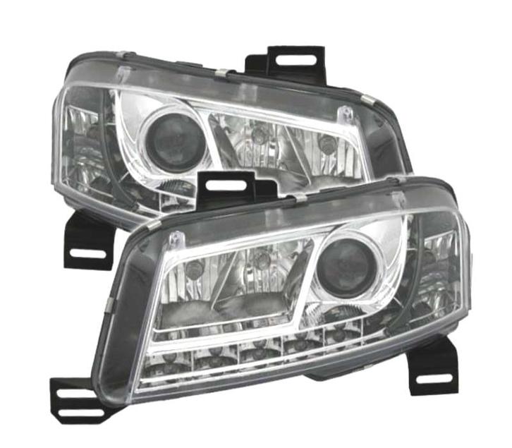 PHARES POUR FIAT STILO 01-08 DAYLIGHT FOND CHROMÉ, Auto-onderdelen, Verlichting, Verzenden
