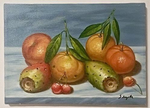 Salvatore Langella (XX) - Frutti del sud, Antiek en Kunst, Kunst | Schilderijen | Klassiek