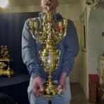 Chandelier (2) - Bronze doré - Candelabres exclusifs