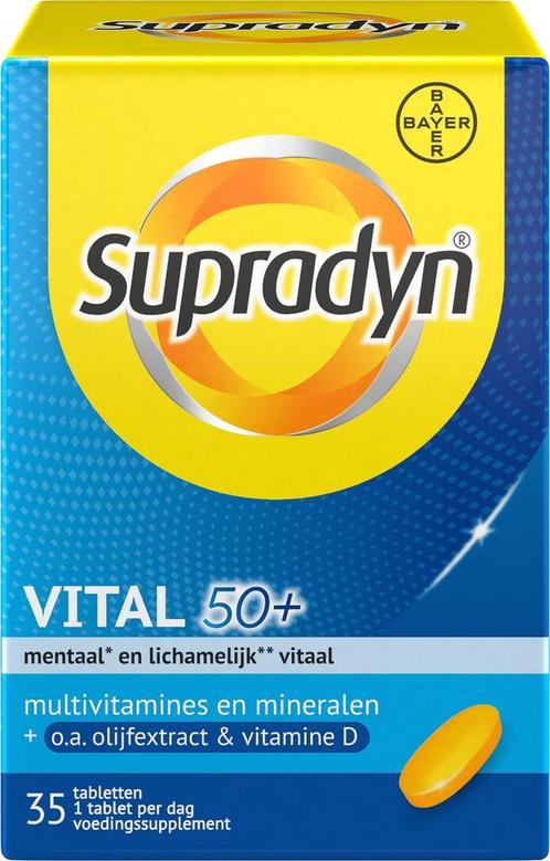 Supradyn Vital 50+ jaar - Multivitaminen om vitaal te bli..., Bijoux, Sacs & Beauté, Beauté | Soins du corps, Envoi