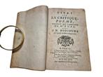 Pope / Romagnesi / Fuzelier - Essai sur la critique ... / Le