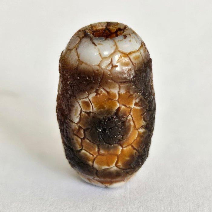 Oud-Tibetaans / Nepalees Ingekerfde archaïsche glas XS, Antiek en Kunst, Antiek | Overige Antiek