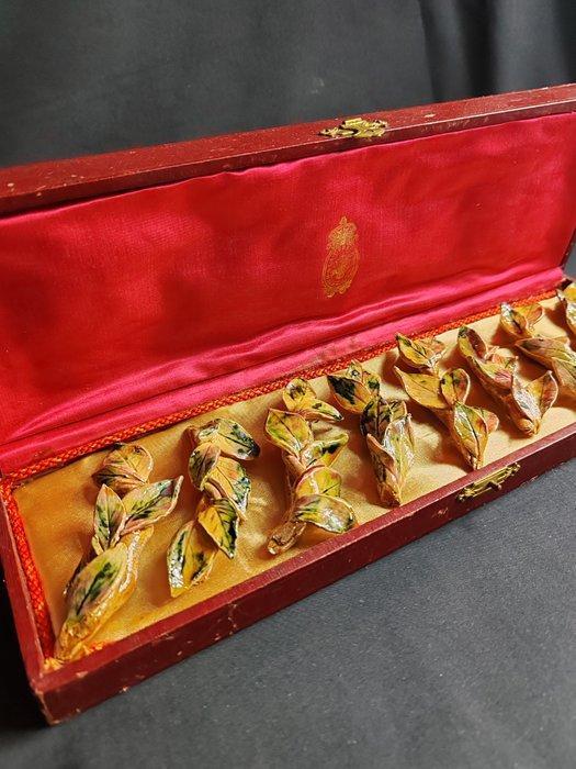 Messensteun (8) - floral - Keramiek, Antiquités & Art, Antiquités | Meubles | Tables