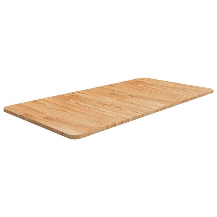 vidaXL Wastafelblad 100x50x1,5cm behandeld massief hout, Huis en Inrichting, Keuken | Keukenelementen, Nieuw, Verzenden