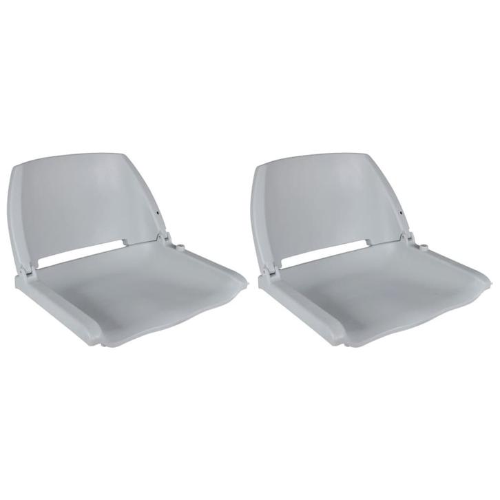 vidaXL Bootstoelen 2 st inklapbare rugleuning 41x51x48 cm, Watersport en Boten, Bootonderdelen, Nieuw, Verzenden
