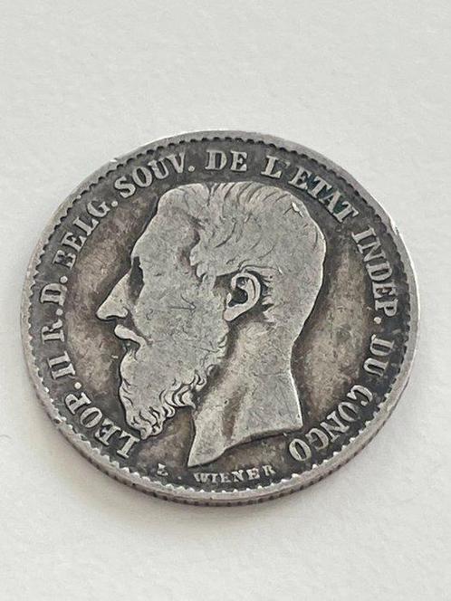 Belgisch-Congo, Congo-vrijstaat. Leopold II. 50 Centimes, Postzegels en Munten, Munten | Nederland