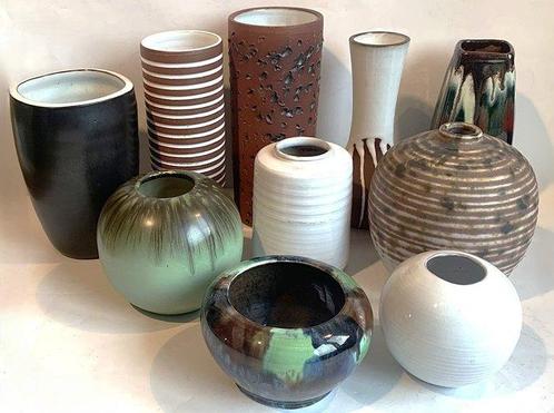 Ravelli o.a. - Vase - porcelaine et céramique - Dix vases, Antiek en Kunst, Kunst | Designobjecten