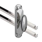 Kruk-espagnolet Ei ovaal glans nikkel inclusief 2 stangen, Doe-het-zelf en Bouw, Nieuw, Overige materialen, Klink of Kruk