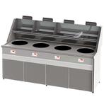Friteuse | SANTANA | Aardgas | 18+18+18+18L | 72kW |, Verzenden, Nieuw in verpakking