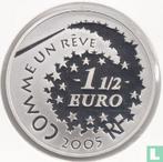 Frankrijk 1½ euro 2005 (PROOF) 30 years of Hello Kitty b.., Verzenden, Goud, Overige waardes, Frankrijk