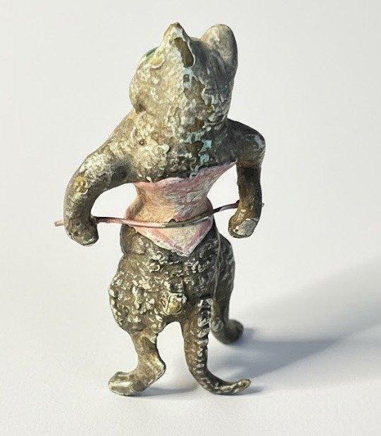 Figuur - Kattenvrouw in korset - Koudgeverfd bronzen, Antiek en Kunst, Curiosa en Brocante