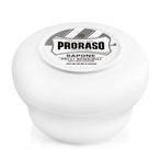 Proraso Wit Shaving Soap Bowl 150ml (Scheerschuim), Handtassen en Accessoires, Uiterlijk | Gezichtsverzorging, Nieuw, Verzenden