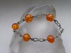 Zilver, Amber - Armband - Art Deco Fischland, Antiek en Kunst