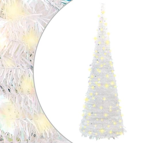 vidaXL Sapin de Noël artificiel escamotable 50 LED blanc, Divers, Noël, Neuf, Envoi