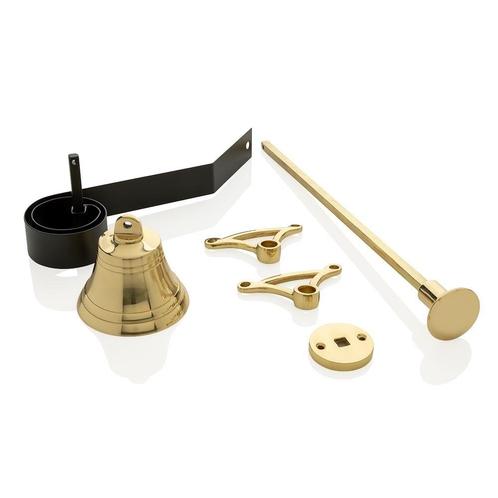 Klassieke trekbel messing gelakt, Doe-het-zelf en Bouw, Hang- en Sluitwerk, Overige typen, Nieuw, Koper of Messing, Ophalen of Verzenden
