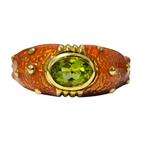 Zonder minimumprijs - Ring - 10 kt. Geel goud - 1.22ct. tw., Handtassen en Accessoires, Ringen, Nieuw