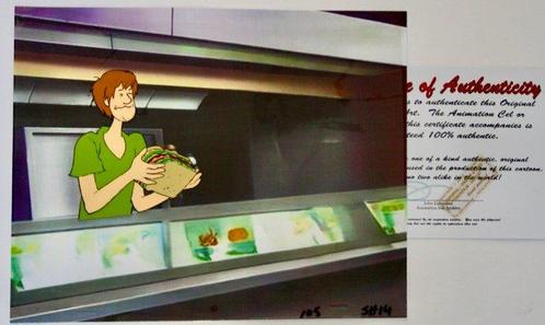 SCOOBY DOO  Cél animation original - with COA - 1972, Cd's en Dvd's, Dvd's | Tekenfilms en Animatie