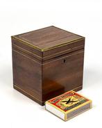 Kist - Mahonie - Thee kistje, Antiek en Kunst