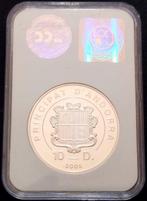 Andorra. 10 Diners 2005 Pope Benedict XVI Proof, Swarovski