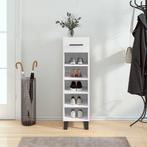 vidaXL Schoenenkast 30x35x105 cm bewerkt hout hoogglans wit, Huis en Inrichting, Kasten | Overige, Verzenden, Nieuw