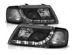 LED DRL koplamp units Black geschikt voor Audi A3 8L, Verzenden