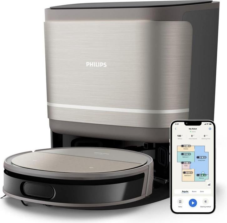 Philips Robotstofzuiger met dweilstation XU9100/10 - HomeRun, Elektronische apparatuur, Stofzuigers, Zo goed als nieuw, Verzenden