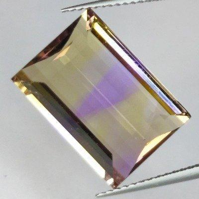 Tweekleurig Ametrien - 12.95 ct - Instituto Gemólogico, Handtassen en Accessoires, Edelstenen