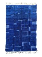 Tapis en laine fait main de la région de Mrirt, bleu, Maison & Meubles