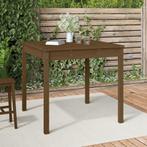 vidaXL Table de jardin marron miel 82,5x82,5x76 cm bois, Jardin & Terrasse, Ensembles de jardin, Neuf, Verzenden