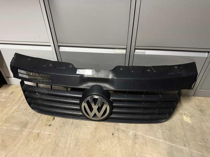 Grill zwart zwart met zilveren embleem Volkswagen Transpo..., Auto-onderdelen, Carrosserie, Gebruikt, Volkswagen, Ophalen of Verzenden