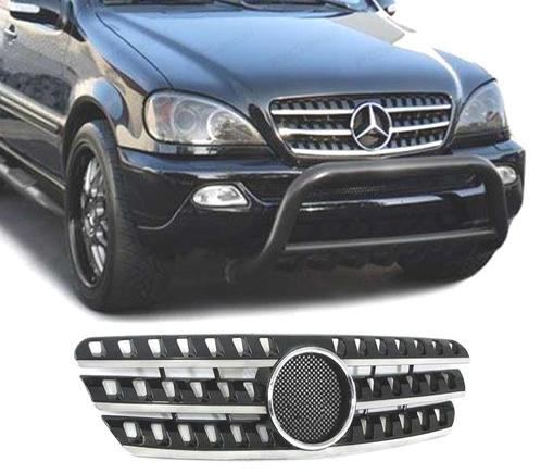 CALANDRE POUR MERCEDES ML W163 98-05 NOIR CHROMÉ, Auto-onderdelen, Carrosserie, Verzenden
