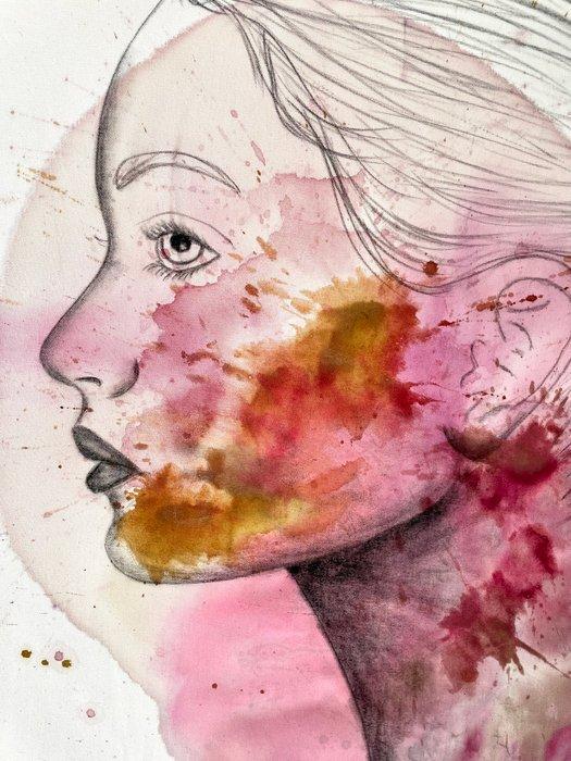 Serena Grassetti - Attesa #1, Antiek en Kunst, Kunst | Schilderijen | Modern