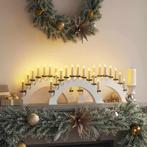 vidaXL Kerst Kaarsenboog met 10 LED Kaarsen 3 pcs Wit 47 x 5, Verzenden, Nieuw