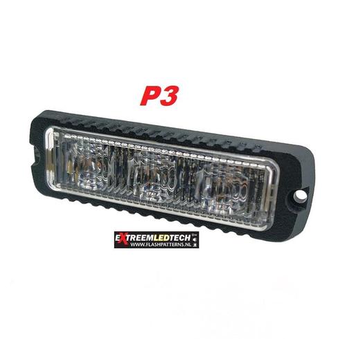 P3 LED Flitser ECER65 - ECER10 - EMC 3 x 3 watt Hoog Intensi, Autos : Pièces & Accessoires, Éclairage, Enlèvement ou Envoi
