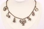 Zonder Minimumprijs - Halsketting Zilver - Vintage bedels, Nieuw