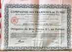 Verzameling van obligaties of aandelen - Tunesië - Compagnie