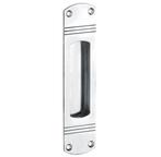Schuifdeurkom Art-Deco glans chroom, Nieuw, Overige materialen, Klink of Kruk