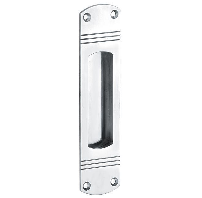 Schuifdeurkom Art-Deco glans chroom, Doe-het-zelf en Bouw, Hang- en Sluitwerk, Klink of Kruk, Nieuw, Overige materialen