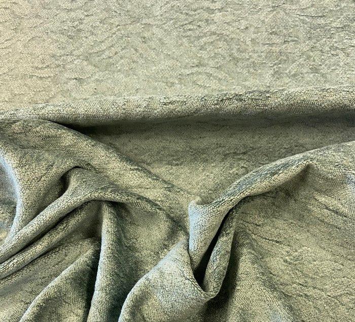 Hoogwaardig! Damast katoenweefsel in poederblauw, gemaakt in, Antiek en Kunst, Antiek | Tapijten, Tafelkleden en Textiel