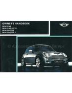 2003 MINI ONE COOPER S INSTRUCTIEBOEKJE ENGELS