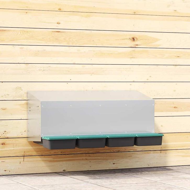 vidaXL Kippennestkast 4 compartimenten wandmontage, Dieren en Toebehoren, Knaagdieren en Konijnen | Hokken en Kooien, Nieuw, Verzenden