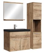 Badkamermeubel Set Montreal 60 x 35 cm Kastanje Badmeubel, Maison & Meubles, Verzenden