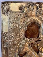Icône - Notre-Dame de Vladimir - Bois, Métal, Antiek en Kunst