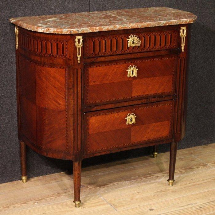 Commode - Hout, Marmer, Brons, Antiquités & Art, Antiquités | Meubles | Chaises & Canapés