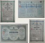 Hongarije. 23 Hongaarse aandelen en obligaties (1890-1910),
